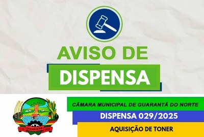 Aviso de Dispensa nº 029-2025
