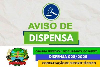 Aviso de Dispensa de Licitação nº 028-2025