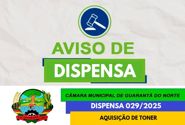 Aviso de Dispensa de Licitação nº 029-2025