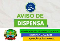 Aviso de Dispensa de Licitação nº 030-2025