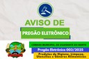 Aviso de Licitação - Pregão Eletrônico nº 003-2025